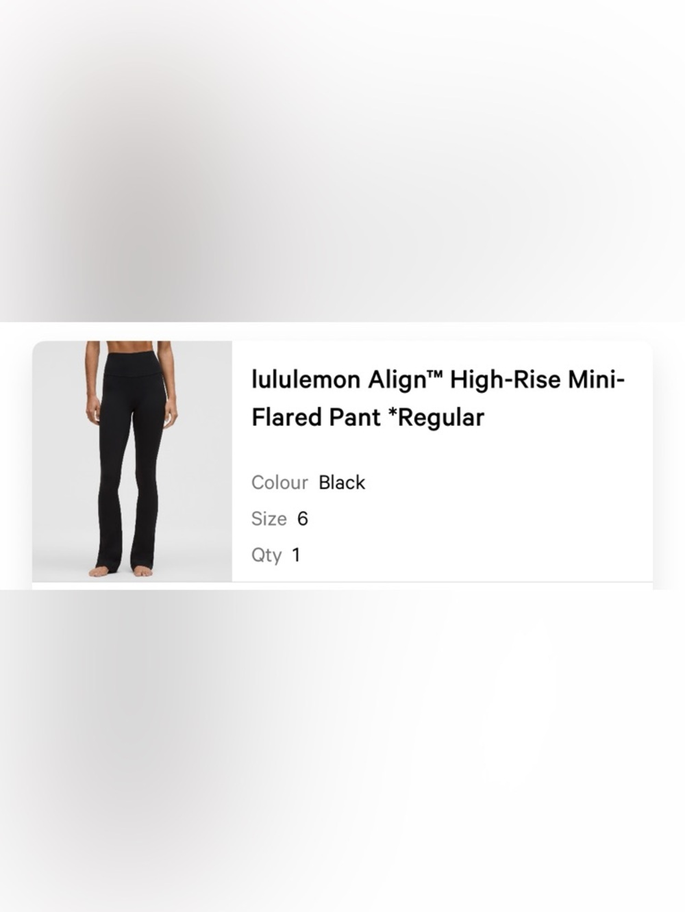 lululemon athletica Black High-Rise Mini-Flare Leggings
